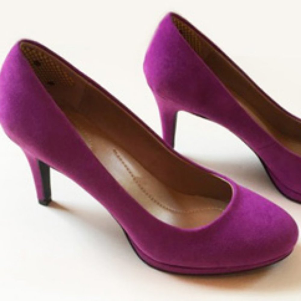 Style & Co Fuschia Platform Pumps